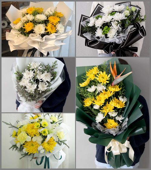 陕西铜川市印台区红土镇白事花束代送